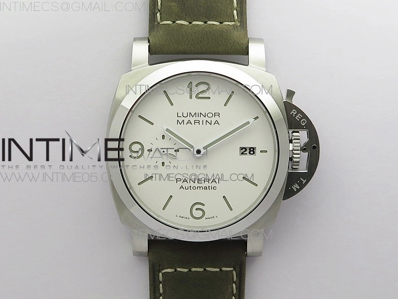 PAM1314 VSF 1:1 Best Edition White Dial on Brown Leather Strap P.9000 Super Clone
